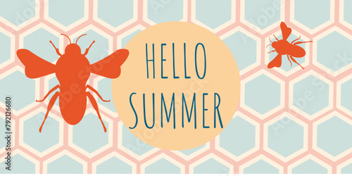 hello summer bee honey