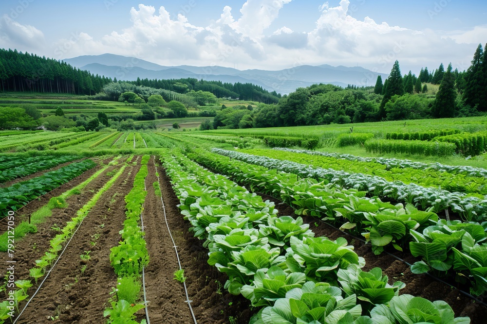 Eco-friendly agriculture nature for organic farming and sustainable food production