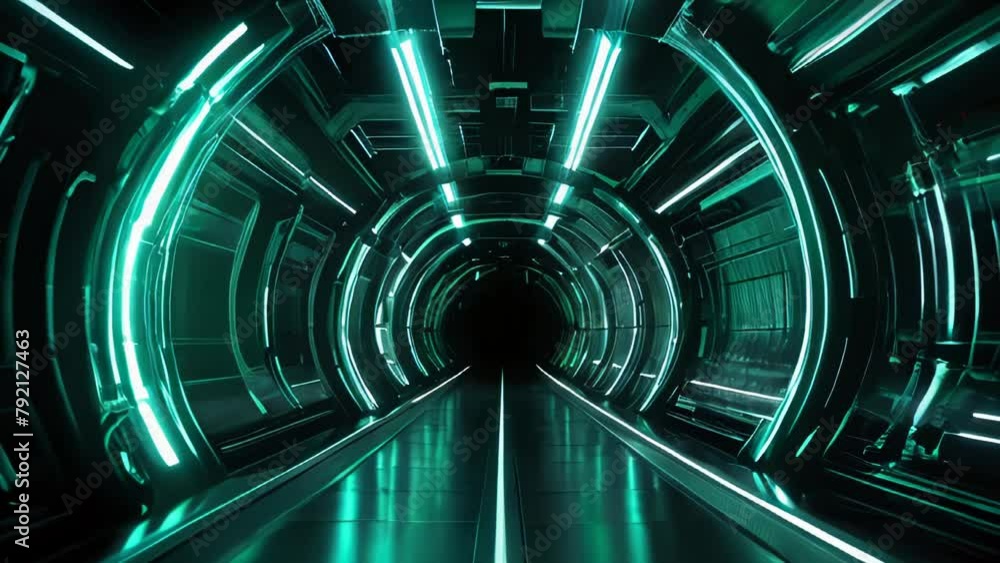 Green hypertunnel spinning speed space tunnel made of twisted swirling energy magic glowing light lines abstract background Green hypertunnel spinning speed space tunnel made of twisted swirling energy magic glowing light lines abstract background