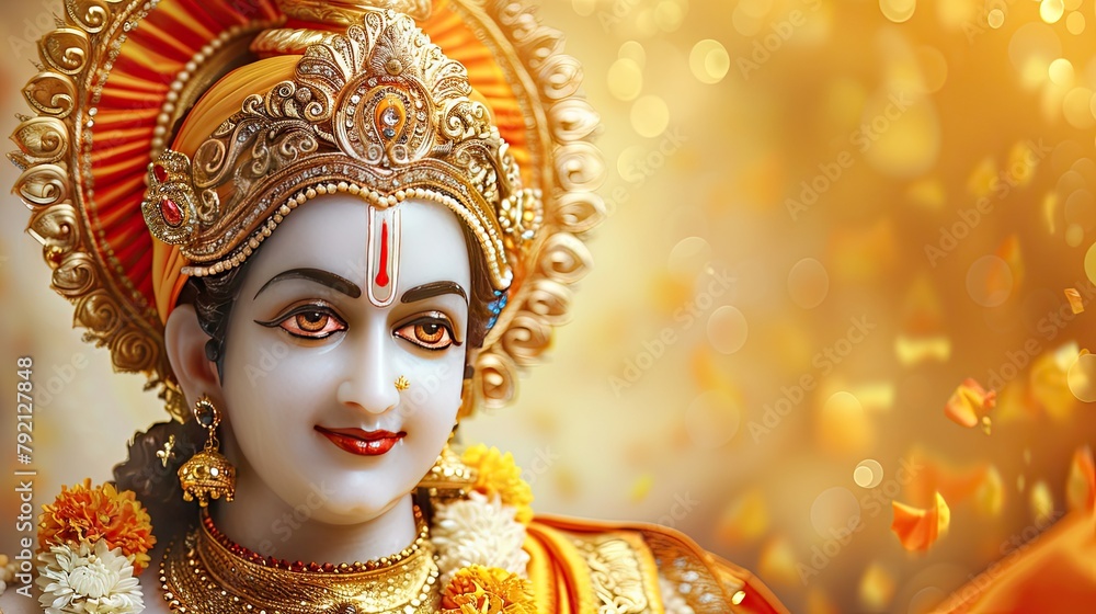 Greeting Card and Banner Design for Social Media or Educational Purpose of National Ram Navami Day Background Greeting Card and Banner Design for Social Media or Educational Purpose of National Ram Navami Day Background