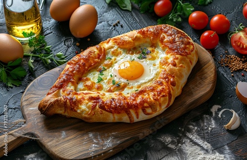 Pizza With Egg Topping