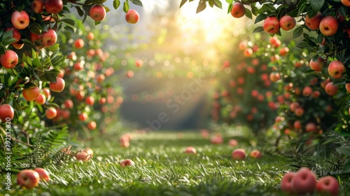 Abundant Apples in an Apple Orchard