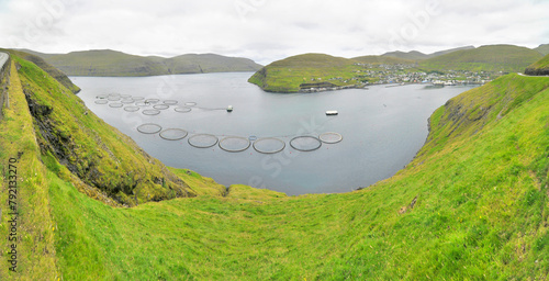 Vestmanna is a town in the Faroe Islands on the west of the island of Streymoy.  photo