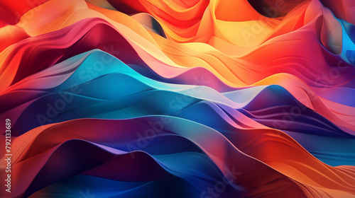 Abstract colored waves background