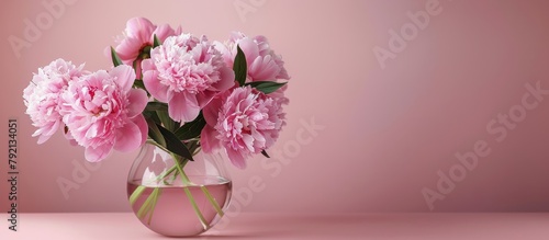 Vase Filled With Pink Flowers on Table