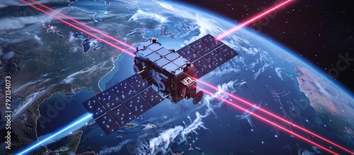 Artists Rendering of Satellite in Space