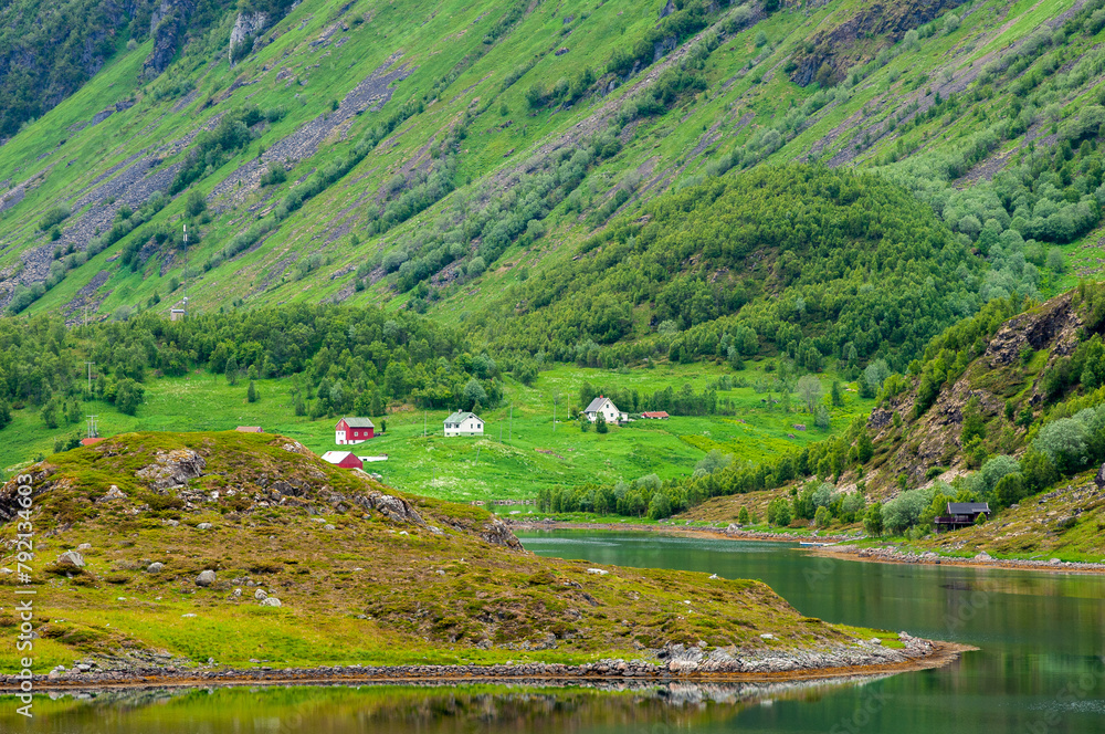 Remote country houses in North of Norway