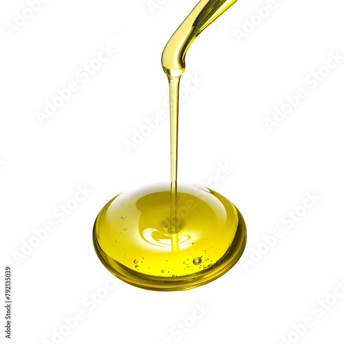 Oil Isolated On White Background (Generative AI)