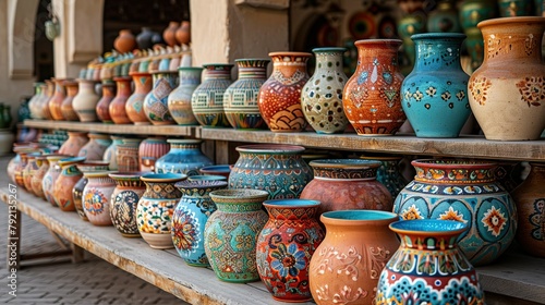 Clay Creations: Traditional Pottery of Nizwa Souq, Oman © Jennifer