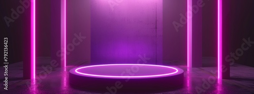 Glowing Purple Halo Around Round Object