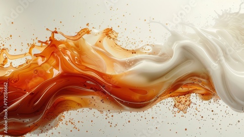 Close Up of White and Brown Surface