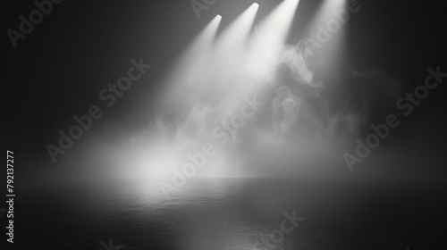 Three Spotlights on Stage