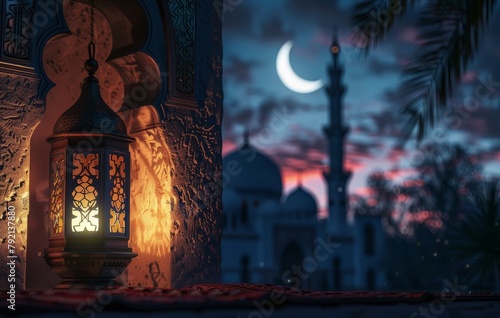 Lantern on Table by Window