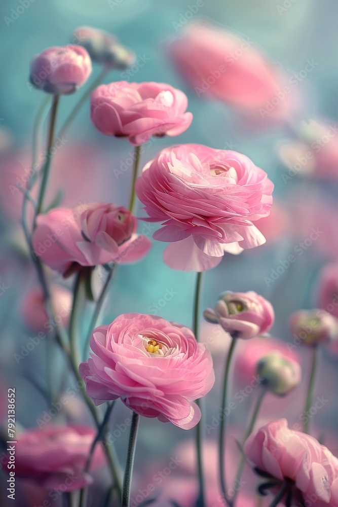 Pink Flowers Arranged in a Vase