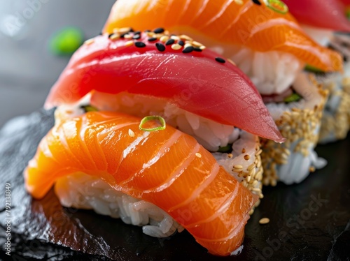 Sushi and Vegetable Plate