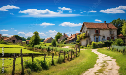 A small countryside village in France