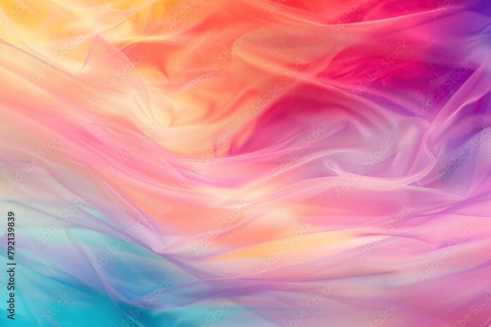 Abstract background. Blurred colorful rainbow background. Mesh background of more colors. beauty soft pink color - generative ai