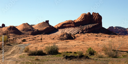 Wide panorama of a rural scene in northen Arizona