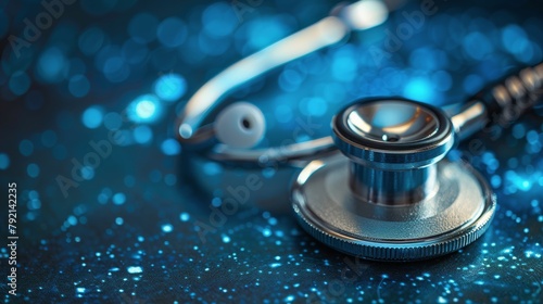 Stethoscope Resting on Table