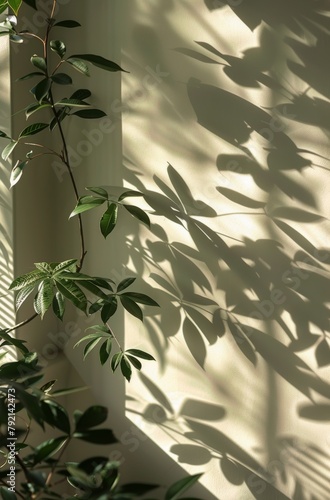 Shadow of a Plant on a Wall