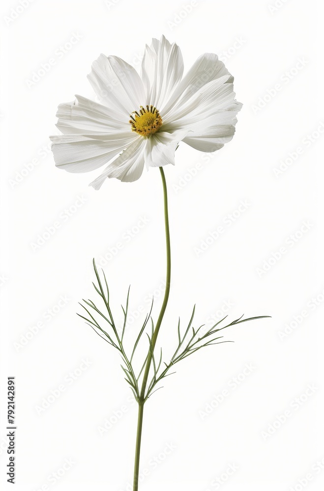 White Flower Against White Background White Flower Against White Background