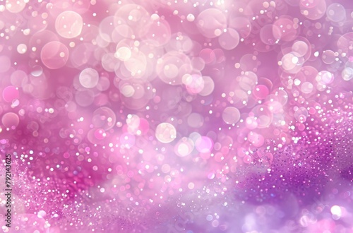 Blurry Pink Background With Bubbles