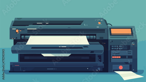 Printer icon vector for web and graphic design 2d f