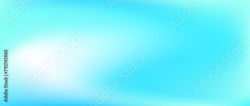 Bright turquoise gradient background. Vibrant fluid teal color backdrop. Abstract smooth fresh mint wallpaper. Blur vivid blue green marine concept texture for banner, poster, presentation. Vector