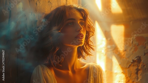 Woman in White Top Posing for Picture