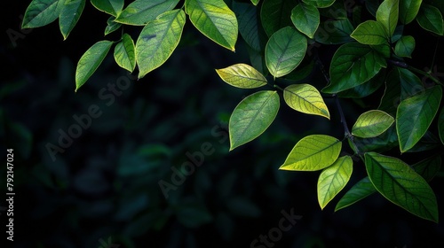 Pile of Green Leaves on the Ground