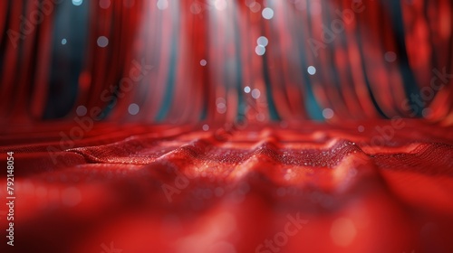 Close Up of a Bed With Red Sheets