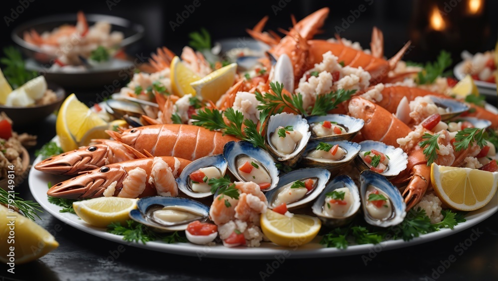 platter of fresh seafood platter of fresh seafood