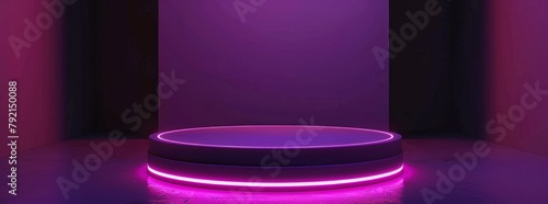 Glowing Purple Halo Around Round Object