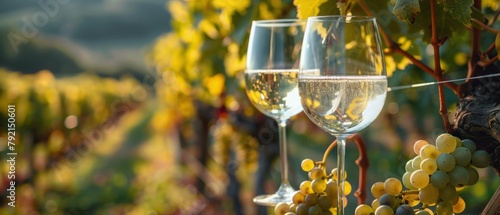 Two Glasses of Wine on Table