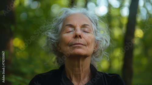 Woman in Black Shirt Doing Yoga