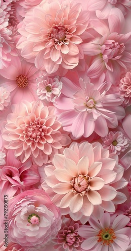 Pink Flowers Floating in the Air © olegganko