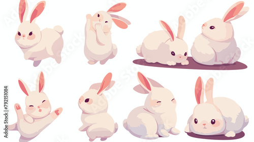 Rabbit vector for logo or iconclip art drawing Eleg