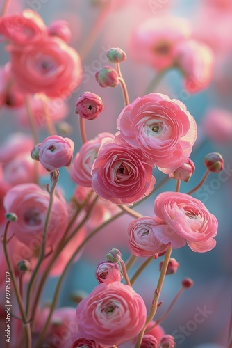 Pink Flowers Arranged in a Vase