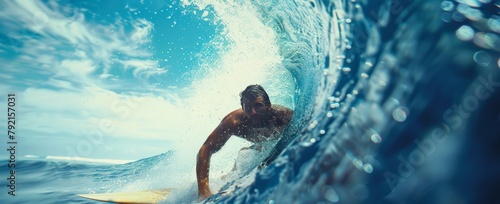 Majestic Wave Crashing in the Ocean