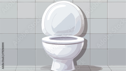 Realistic Toilet bowl mockup 3d white toilet isolat