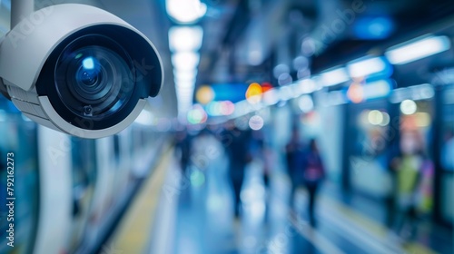 Surveillance cameras are strategically p throughout transit systems providing realtime footage to emergency response teams in case of an attack. .