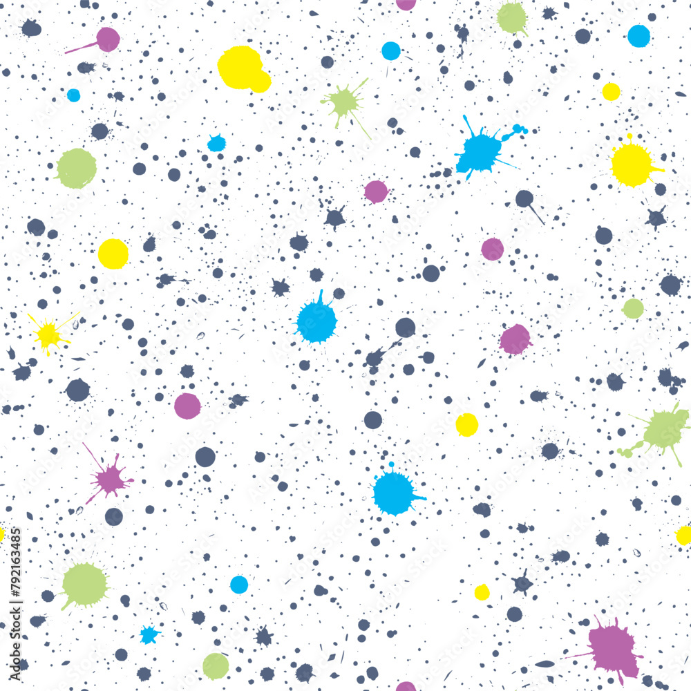 Colorful paint splashes pattern Colorful paint splashes pattern