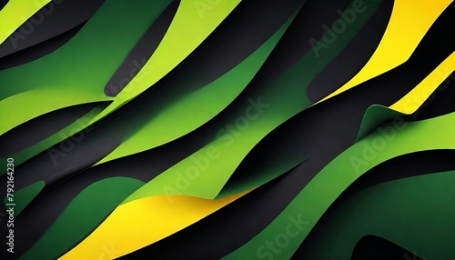abstract background green yellow black for wallpaper created with generative ai 