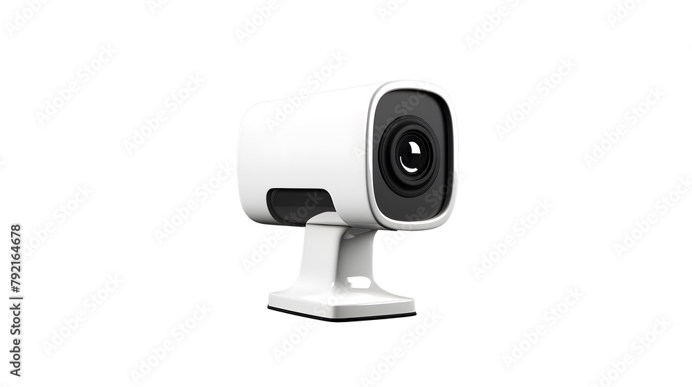 d icon of generic gaming or streaming webcam in white, isolated on a white background. d icon of generic gaming or streaming webcam in white, isolated on a white background.