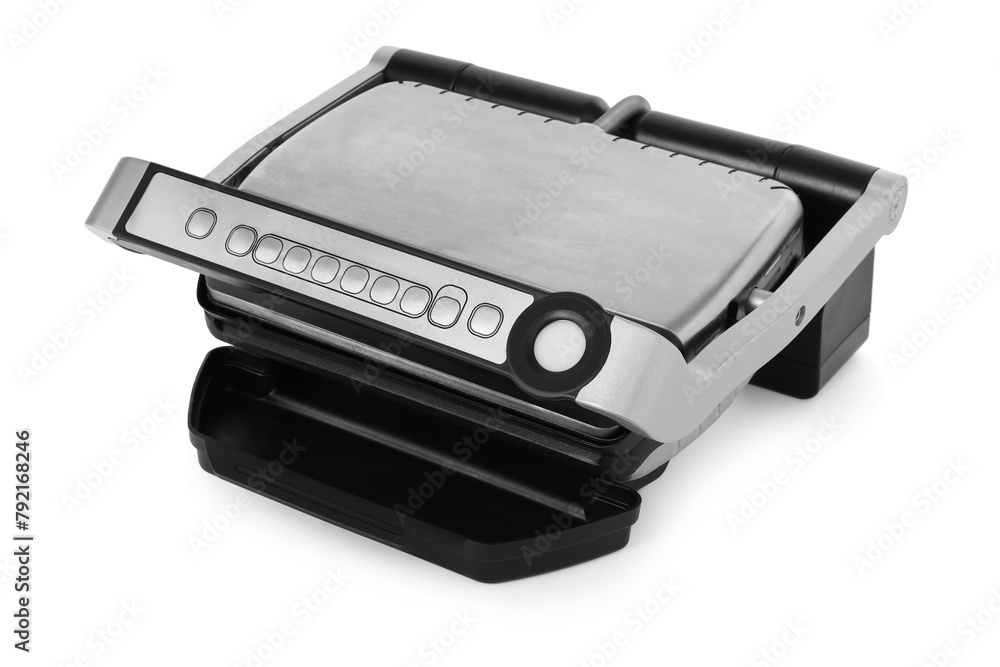 Electric grill isolated on white. Cooking appliance Electric grill isolated on white. Cooking appliance