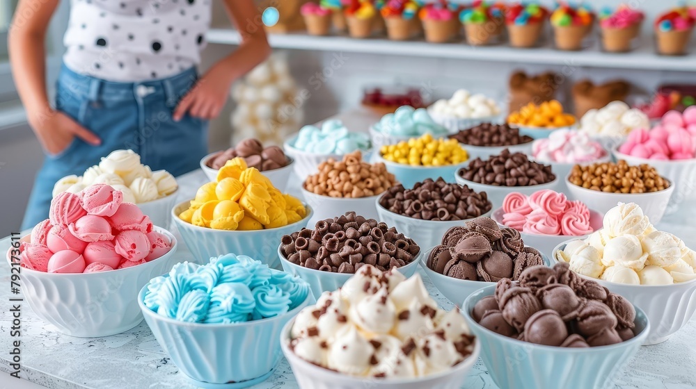 Ice Cream Sundae Bar, Set up an ice cream station with various toppings Let children create their dream sundaes and enjoy the sweet treats