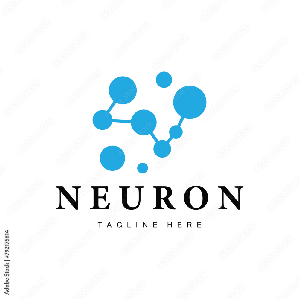 Neuron Logo Design Health Illustration DNA Molecule Nerve Cell Abstract Simple Illustration Neuron Logo Design Health Illustration DNA Molecule Nerve Cell Abstract Simple Illustration