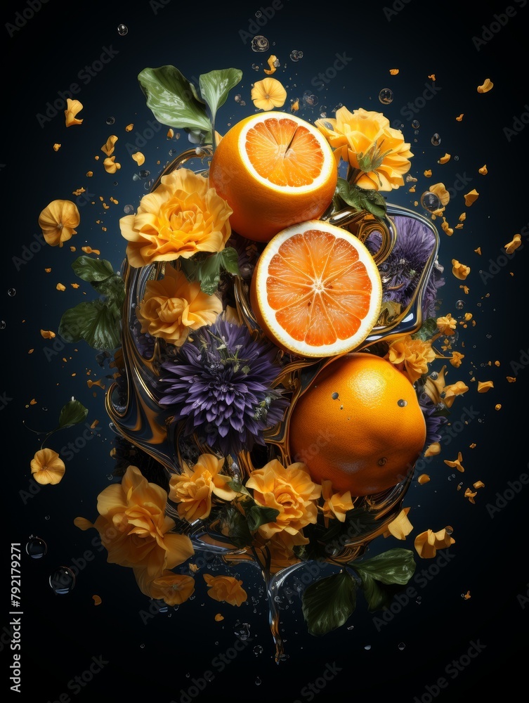 exotic berries in a stream of water. Concept: demonstration of ingredients. Fruits and vitamins for desserts and snacks. exotic berries in a stream of water. Concept: demonstration of ingredients. Fruits and vitamins for desserts and snacks.