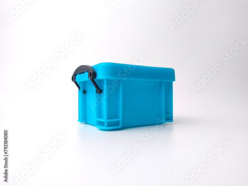 Blue miniature storage basket box model living room