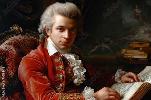 A creative soul, an inspiring immersion into the world of Wolfgang Amadeus Mozart music, where every note is filled with genius and passion, a great composer and musician.
